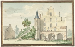 Het kasteel en school te Wouw by Aert Schouman