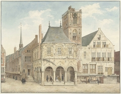 Het oude stadhuis te Amsterdam by Jacobus Buys