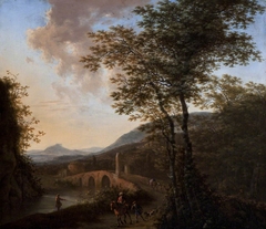 Hilly Landscape with Figures and Horses