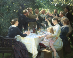 Hip, Hip, Hurrah! by Peder Severin Krøyer