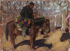 Indian on Horseback by Akseli Gallen-Kallela