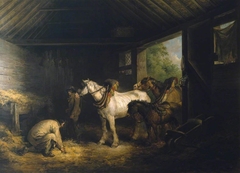 Inside of a Stable by George Morland