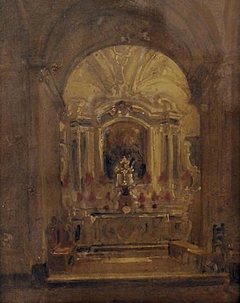 Interior of a Church by John Scarlett Davis