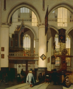 Interior of the Oude Kerk in Amsterdam by Emanuel de Witte