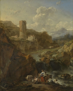 Italian Landscape by Nicolaes Pietersz. Berchem