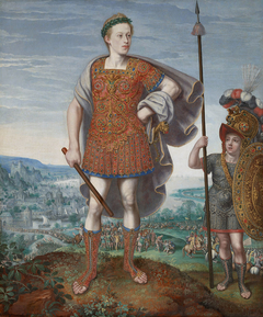 Kaiser Matthias (1557-1619), Bildnis als Erzherzog in ganzer Figur, als P. Cornelius Scipio Africanus maior