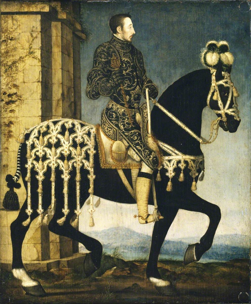 King Henri II, King of France (1519–1559) on Horseback