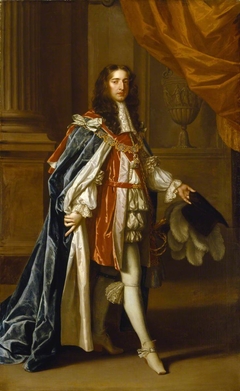 King William III (1650–1702), as Prince of Orange in Garter Robes by Studio of Sir Peter Lely
