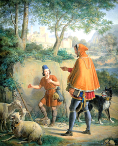 L’Enfance de Giotto by Pierre Révoil