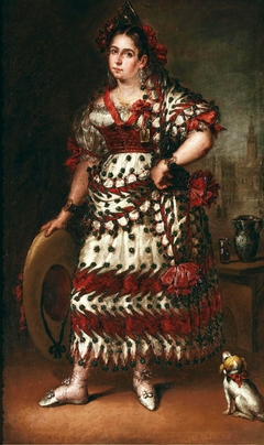 La duquesa de Frías vestida de manola by José Gutiérrez de la Vega