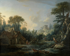 Landscape with a Water Mill by François Boucher