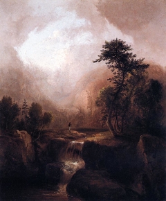 Landscape with Waterfall by Thomas Doughty