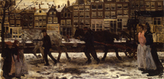 Lauriergracht in Winter by George Hendrik Breitner