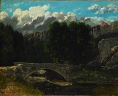 Le Pont de Fleurier by Gustave Courbet