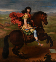 Louis XIV à cheval by workshop of Pierre Mignard