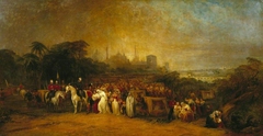 Lucknow: Evening. The Sufferers Besieged at Lucknow, Rescued by General Lord Clyde; November by George Jones
