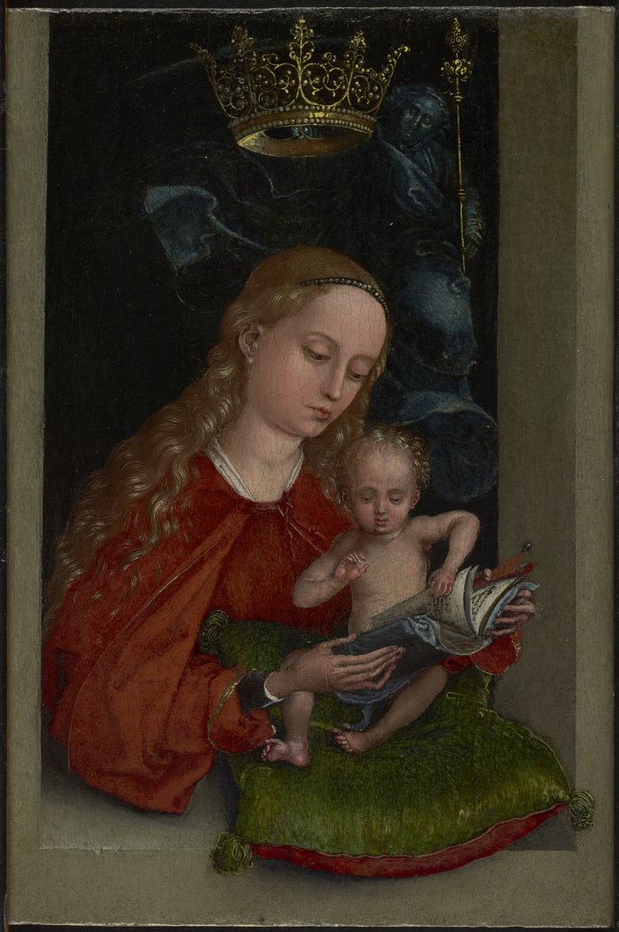 Madonna and Child in a Window