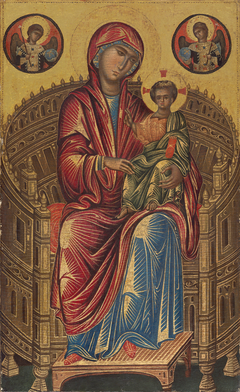 Madonna and Child on a Curved Throne by Anonymous
