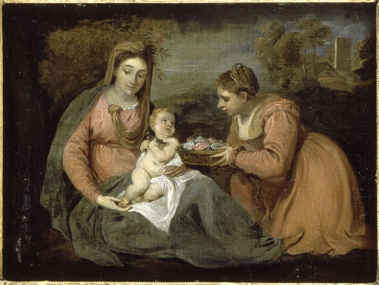 Madonna and Child with St Dorothy