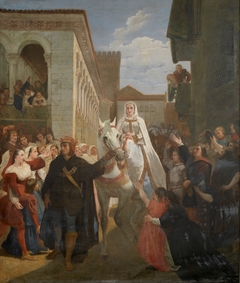 Manifestación del rey don Enrique IV de Castilla al pueblo segoviano by Juan García Martínez