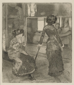 Mary Cassatt at the Louvre: The Etruscan Gallery by Edgar Degas