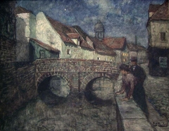 Midnight in Amiens by Frits Thaulow
