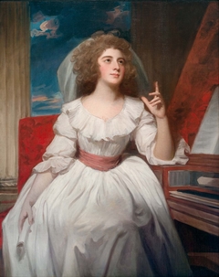 Mrs. Billington (1765/1768-1818) as Saint Cecilia by George Romney