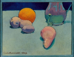 Nature morte à l'orange et pichet by Émile Bernard