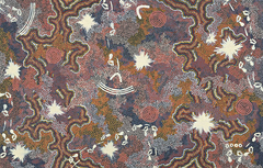 Ngarlu, Red Hill by Clifford Possum Tjapaltjarri