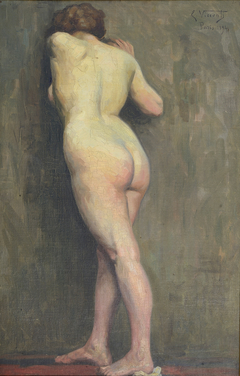 Nu feminino de costas by Eliseu Visconti