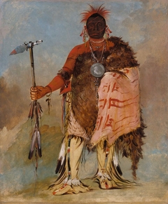Om-pah-tón-ga, Big Elk, a Famous Warrior by George Catlin