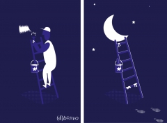 Painting moon