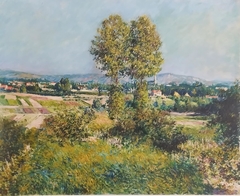 Paysage à Argenteuil by Gustave Caillebotte