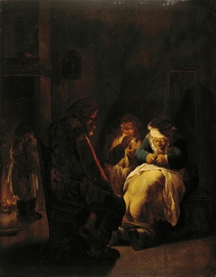 Peasants in the Interior (Family Scene) by Andries Both