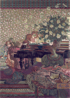 Personnages dans un intérieur. La musique by Édouard Vuillard