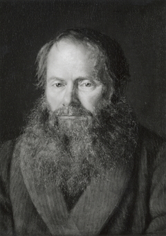 Portræt af zoologen, professor H.N. Krøyer, kunstnerens plejefader
