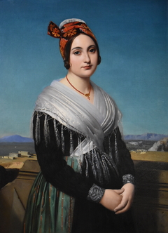 Portrait d'une Arlésienne en costume Louis-Philippe by Alexandre Hesse