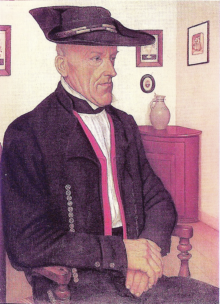Portrait de Martin Zilliox en costume d'Oberseebach
