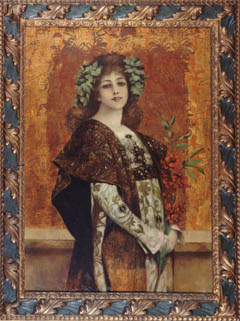 Portrait de Sarah Bernhardt (1844-1923), dans "Gismonda" by Théobald Chartran