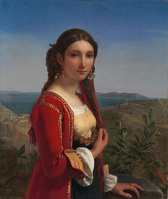 Portrait of a girl from Procida by Léopold Robert