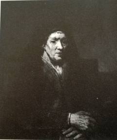 Portrait of a Seated Old Woman with Clasped Hands