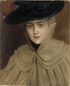 Portrait of a Young Woman by Albert Edelfelt