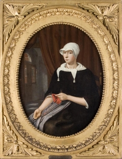Portrait of an unknown woman by Focke Stapert