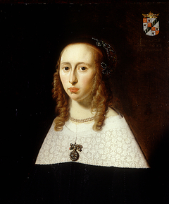 Portrait of Elisabeth Hooftman van Godlinze gezegd Eyckelenberg (1625-....)