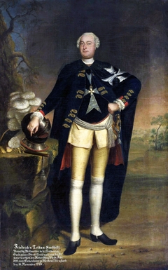 Portrait of Friedrich von Tettau, commander of Werben. by Georg Lisiewski