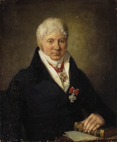 Portrait of I.I. Volkov with the the Order of St. Catherine by anonymous painter