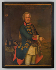 Portrait of Johan Hendrik Frederik van Spaen (1705-1762) by Johann Gottlieb Becker