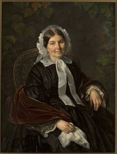 Portrait of Matylda Wernerowa. by Józef Simmler