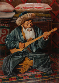 Portrait of the National Akyn Zhambyl by Abilkhan Kasteev