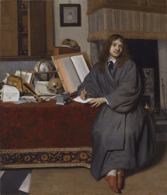 Portrait of the Pharmacist Dr. Ysbrand Ysbrandsz. (1634/35–1705) in an Interior